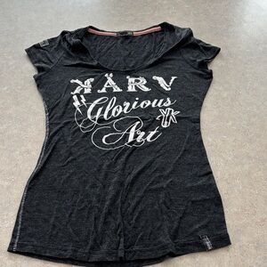 Karv Glorious Art Black Women's Tee